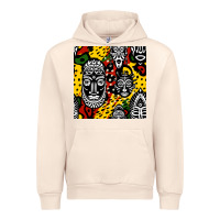 Sandshell african masks colorful seamless pattern Urban Hoodie - BundleAndBundleShop