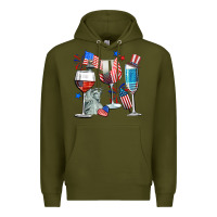 Army Green american wine Premium Hoodie - CowGirlArtShop
