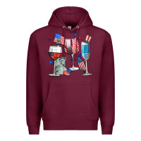 Burgundy american wine Premium Hoodie - CowGirlArtShop