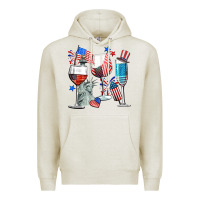 Oatmeal Heather american wine Premium Hoodie - CowGirlArtShop