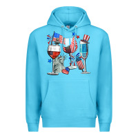 Ocean Blue american wine Premium Hoodie - CowGirlArtShop