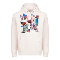 Pale Pink american wine Premium Hoodie - CowGirlArtShop