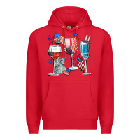 Red american wine Premium Hoodie - CowGirlArtShop