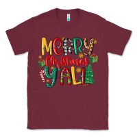 Burgundy merry christmas y'all Classic Tee - MaliasSmallBusiness