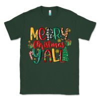 Sports Green merry christmas y'all Classic Tee - MaliasSmallBusiness