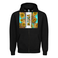 Black western mother's day mama with turquoise and sunflowers and leopard tu Zipper Hoodie - TumblerDesignByShophia