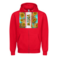 Red western mother's day mama with turquoise and sunflowers and leopard tu Zipper Hoodie - TumblerDesignByShophia