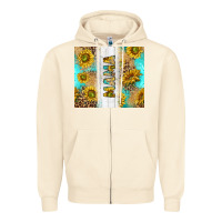 Sandshell western mother's day mama with turquoise and sunflowers and leopard tu Zipper Hoodie - TumblerDesignByShophia