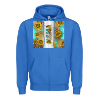 True Royal western mother's day mama with turquoise and sunflowers and leopard tu Zipper Hoodie - TumblerDesignByShophia