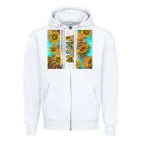 White western mother's day mama with turquoise and sunflowers and leopard tu Zipper Hoodie - TumblerDesignByShophia