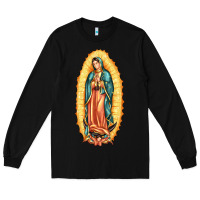 Black our lady of guadalupe Long Sleeve Tee - LillyAllenDesigns