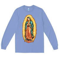Colony Blue our lady of guadalupe Long Sleeve Tee - LillyAllenDesigns