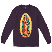 Plum our lady of guadalupe Long Sleeve Tee - LillyAllenDesigns