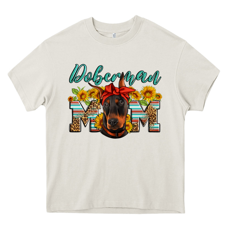 Doberman Mom Heavy Core Tee by Artiststas | Teevron