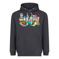 Smoke Easter Hippopotamus coffee cups Easter Day Heavyweight Hoodie - CowGirlArtShop