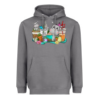 Storm Easter Hippopotamus coffee cups Easter Day Heavyweight Hoodie - CowGirlArtShop