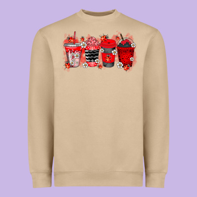 Lady Bug Drink Heavyweight Sweatshirt Designed By Racoondesign