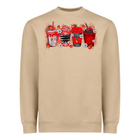 Mushroom lady bug drink Heavyweight Sweatshirt - RacoonDesign