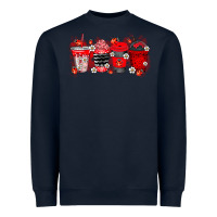 Navy lady bug drink Heavyweight Sweatshirt - RacoonDesign