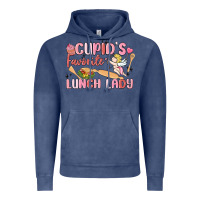 Vintage Denim cupid's favorite lunch lady Vintage Hoodie - MaliasSmallBusiness