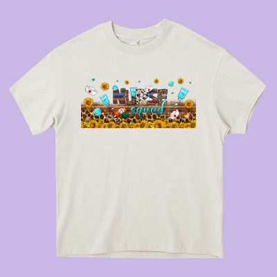 Nurse Squad Libbey Glass Heavy Core Tee Designed By Bundleandbundleshop