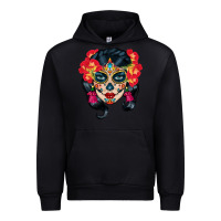 Foreset Green sugar skull Urban Hoodie - BundleAndBundleShop