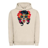 Pigment French Oak sugar skull Urban Hoodie - BundleAndBundleShop