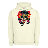 Pigment Pistachio sugar skull Urban Hoodie - BundleAndBundleShop