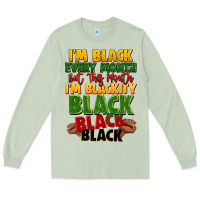 Matcha juneteenth im black every month Long Sleeve Tee - LillyAllenDesigns