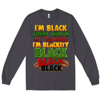 Smoke juneteenth im black every month Long Sleeve Tee - LillyAllenDesigns