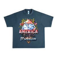 Midnight Navy America ice cream Urban Heavy Tee - NancyCooperArtShop