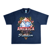 Navy America ice cream Urban Heavy Tee - NancyCooperArtShop
