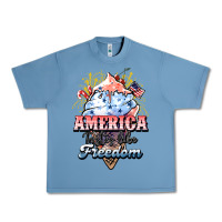 Pebble Blue America ice cream Urban Heavy Tee - NancyCooperArtShop