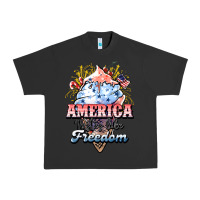 Pigment Black America ice cream Urban Heavy Tee - NancyCooperArtShop