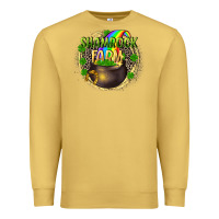 Antique Gold shamrock farm Premium Sweatshirt - CowGirlArtShop