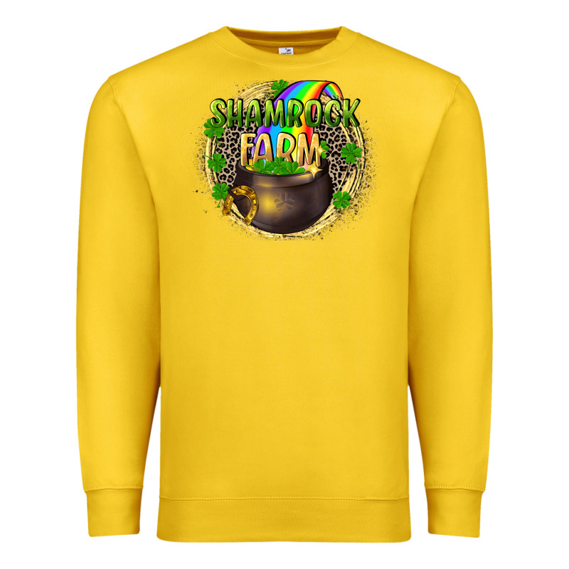 Shamrock Farm Premium Sweatshirt by CowGirlArtShop | Teevron