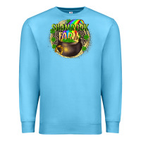 Ocean Blue shamrock farm Premium Sweatshirt - CowGirlArtShop