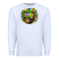 White shamrock farm Premium Sweatshirt - CowGirlArtShop