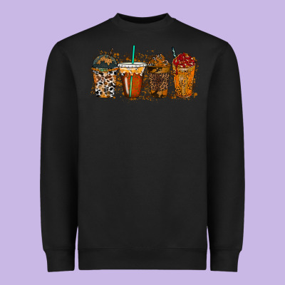 Leopard And Cowhide Drink Heavyweight Sweatshirt Designed By Racoondesign