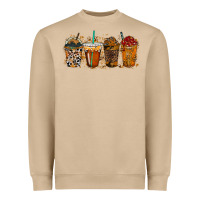 Mushroom leopard and cowhide drink Heavyweight Sweatshirt - RacoonDesign