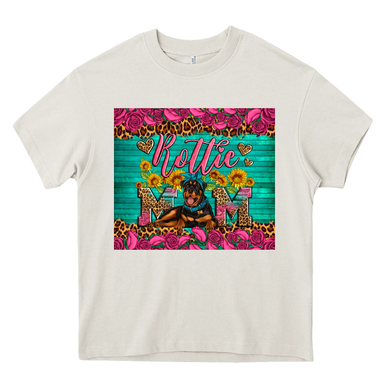 Rottie Mom With Roses Heavy Core Tee by Artiststas | Teevron