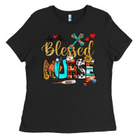 Black blessed nurse Ladies Tee - BundleAndBundleShop