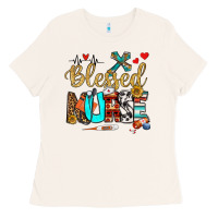 Bone blessed nurse Ladies Tee - BundleAndBundleShop