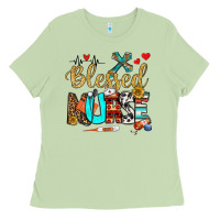 Matcha blessed nurse Ladies Tee - BundleAndBundleShop