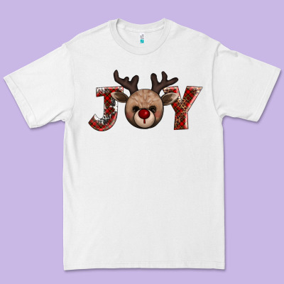 Joy Reindeer Premium Tee Designed By Adodesignshop