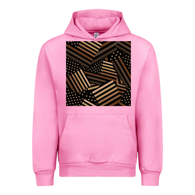 Melanin American Flag Seamless Pattern Urban Hoodie by BundleAndBundleShop | Teevron