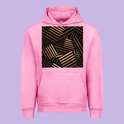 Melanin American Flag Seamless Pattern Urban Hoodie Designed By Bundleandbundleshop