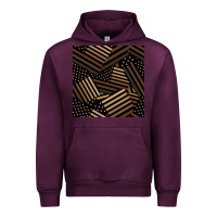 Mauve Wine melanin american flag seamless pattern Urban Hoodie - BundleAndBundleShop
