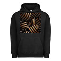 Pigment Black melanin american flag seamless pattern Urban Hoodie - BundleAndBundleShop