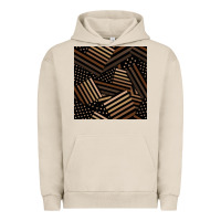 Pigment French Oak melanin american flag seamless pattern Urban Hoodie - BundleAndBundleShop